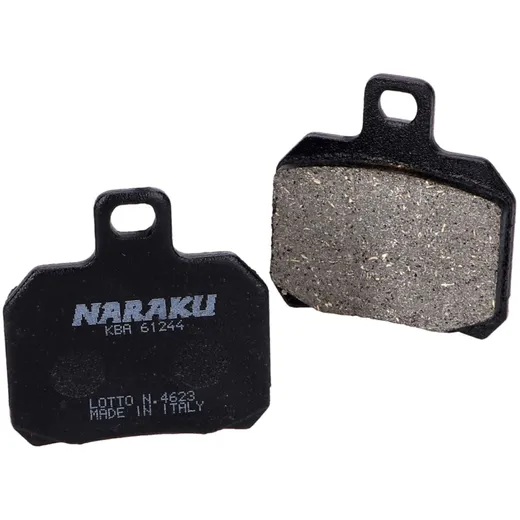 Bremsklötze Bremsbeläge Naraku organisch für Aprilia, Derbi, Peugeot, Gilera, MBK, Malaguti NK430.11