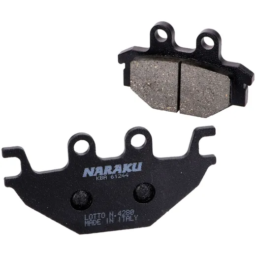 Bremsklötze Bremsbeläge Naraku organisch für Kymco KXR, MXU, Maxxer, UXV, SYM Quad Lander, Yamaha MT, YZF-R NK430.26