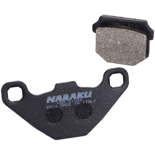 Bremsklötze Bremsbeläge Naraku organisch für Aprilia, Hyosung, Peugeot, Derbi, Piaggio, TGB NK430.31