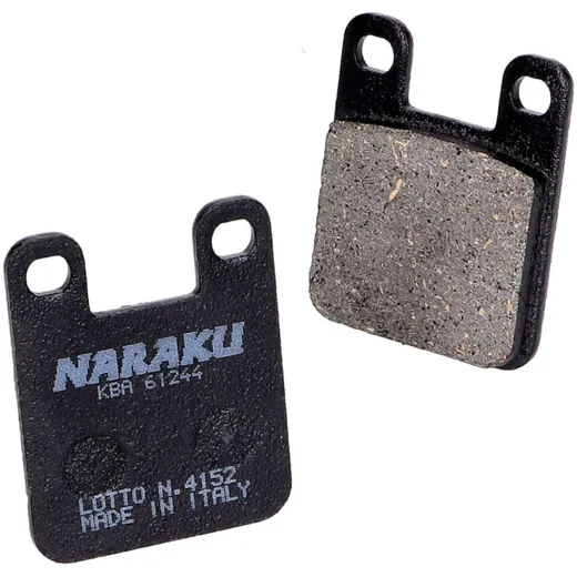 Bremsklötze Bremsbeläge Naraku organisch für Derbi, Gilera, Italjet, Peugeot NK430.34
