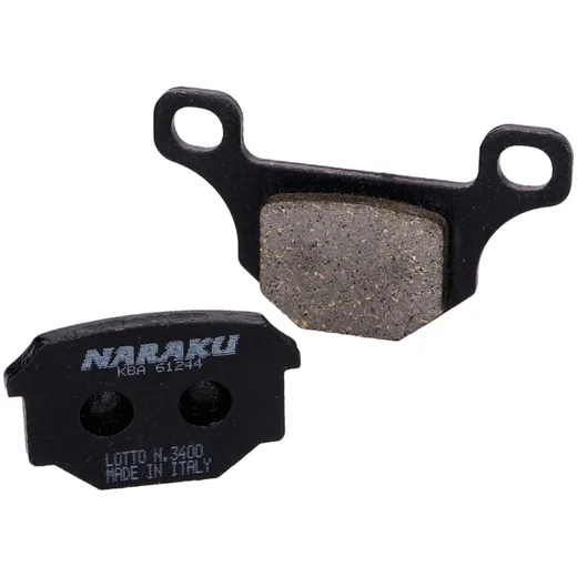 Bremsklötze Bremsbeläge Naraku organisch für Aprilia RS4, Derbi GPR, Motorhispania RX, Pegasus R50X, Rieju MRT NK430.46 Bremsklötze Bremsbeläge Naraku organisch für Aprilia RS4, Derbi GPR, Motorhispania RX, Pegasus R50X, Rieju MRT NK430.46