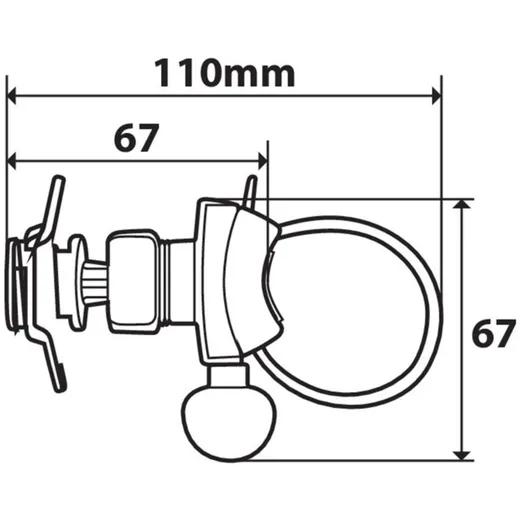 smartphone case fixing Opti Belt flexible 15-40mm handlebar _3