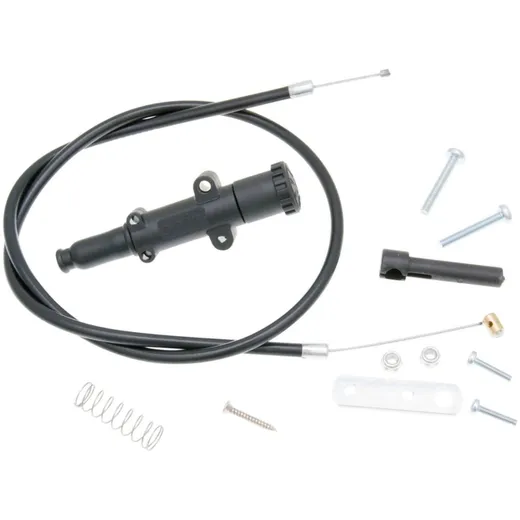 Kaltstartventil Chokezug Polini mit Knopf schwarz 65cm - universal P.33597