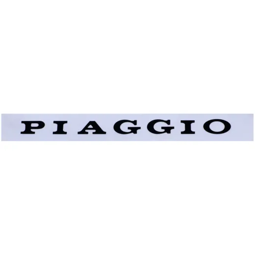 Sattel Aufkleber / Schriftzug Piaggio Sitzbank hinten unten für Vespa Classic P80-150, PX80-200, T5 PI-197959