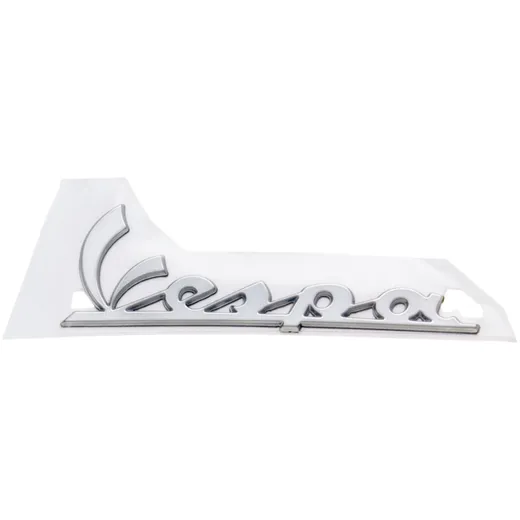 leg shield badge "Vespa" OEM for Vespa GT, LX, LXV, S, GTS, GTV PI-656219