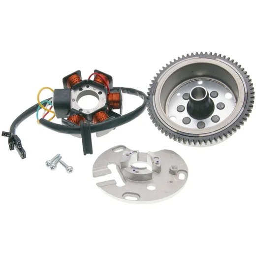 alternator stator and rotor OEM for Piaggio / Derbi engine D50B0 E-start PI-82852R