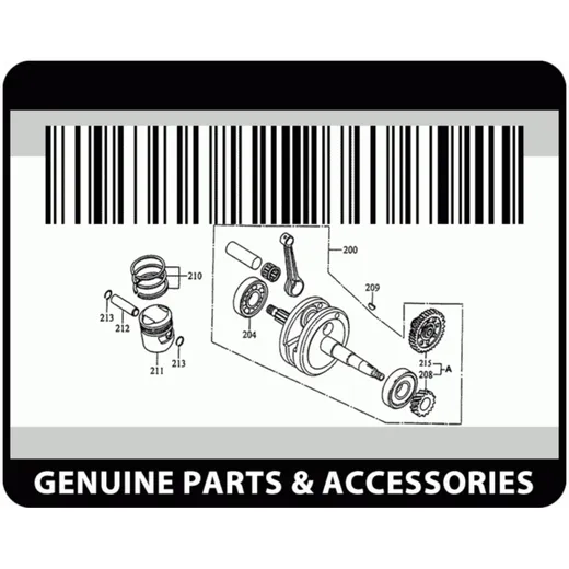 Kurbelgehäuse komplett OEM für Derbi GPR 50 Nude 06- PI-CM1503045