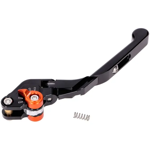 brake lever Puig 3.0 front adjustable, foldable, adjustable length - black orange PUI14-NNT