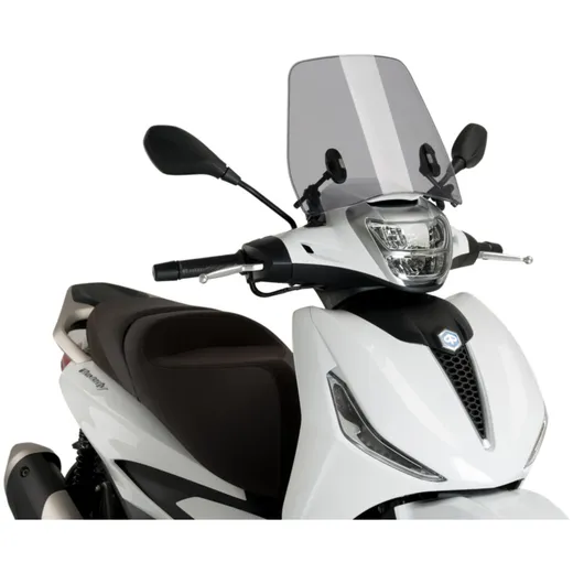 Windschild Puig Trafic smoke für Piaggio Beverly 300, 400 ie_1