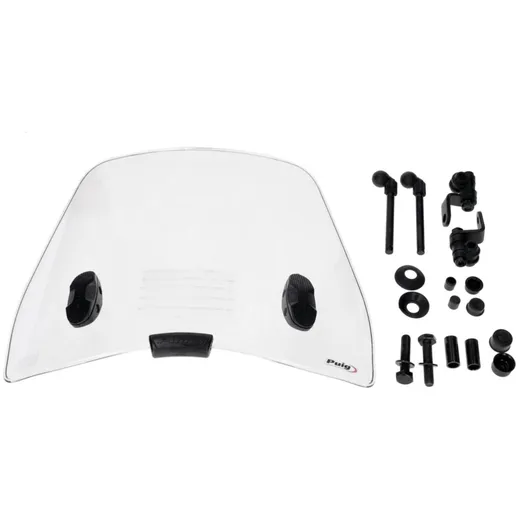 windshield Puig Trafic transparent / clear for Piaggio Beverly 300ie / 400ie 2022- PUI20222W