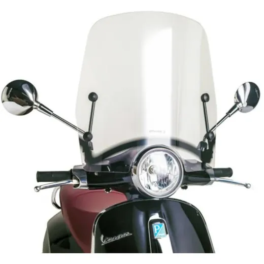 windshield Puig T.S. transparent / clear for Vespa Primavera 50, 125 2013- PUI9029W