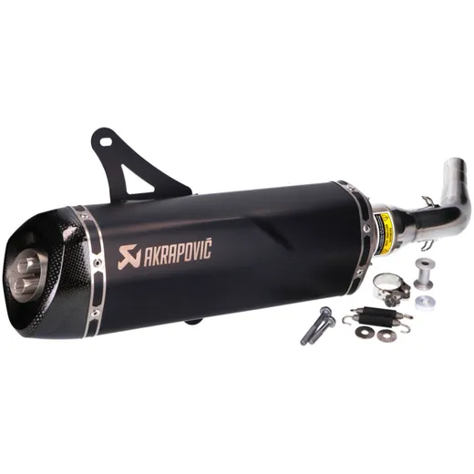 exhaust Akrapovic Slip-On Line SS black for Vespa GTS, GTV 125, 250, 300 E3, E4 S-VE3SO9-HRSSBL