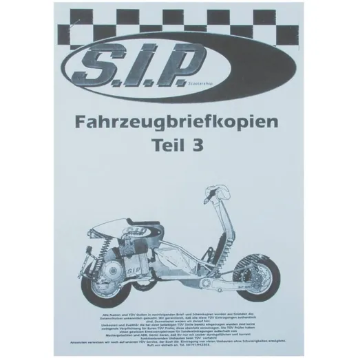 Registration Paper Copy Set SIP "Part III" PX80, PX200, T5 45870