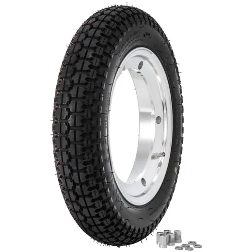 Komplettrad SIP Classic 3.00-10 50P TL, TT vorne & hinten für Vespa 50, N(D), L (D), R (D), SR (D), Special, SS, 90, R, 100, 125