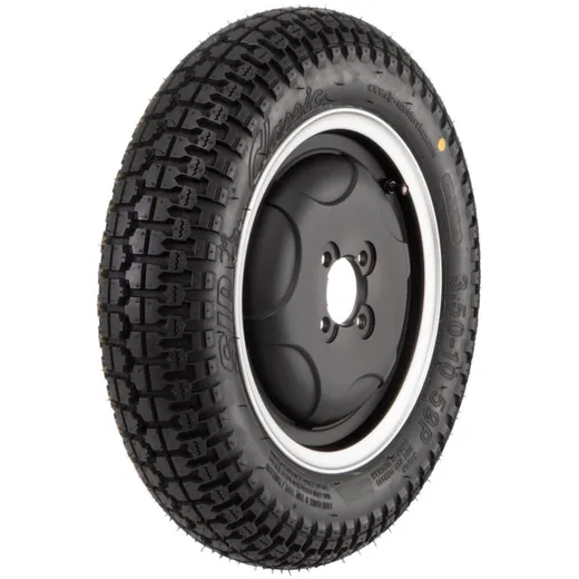 Komplettrad SIP Classic 3.50-10 59P TL, TT vorne & hinten für Vespa 150 T2, T3, 150 GS VS1-4T, (D) 45587