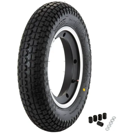 Komplettrad SIP Classic 3.50-10 59P TL, TT vorne & hinten für Vespa 125 GT, GTR, TS, 150 GS VS5T, GL, Sprint, V, T4, 180-200 Ral