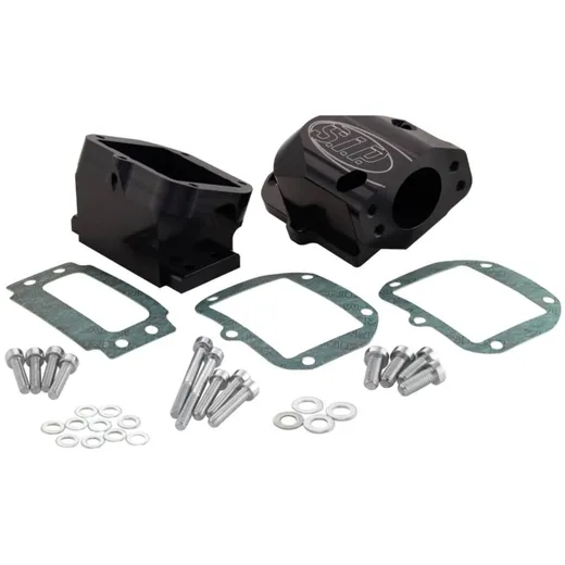 Ansaugstutzen SIP Performance 6-Klappen schwarz eloxiert für Vespa 125 VNA-TS, 150 VBA-Super, 160 GS, 180 SS, Rally, PX80-200, P