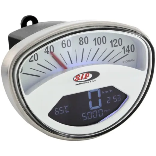 Speedometer, Rev Counter SIP 2.0 for Vespa 50 SS, 90 SS, 125, PV, ET3, GTR, TS, Super, 150 Sprint V, Super, Rally 48517