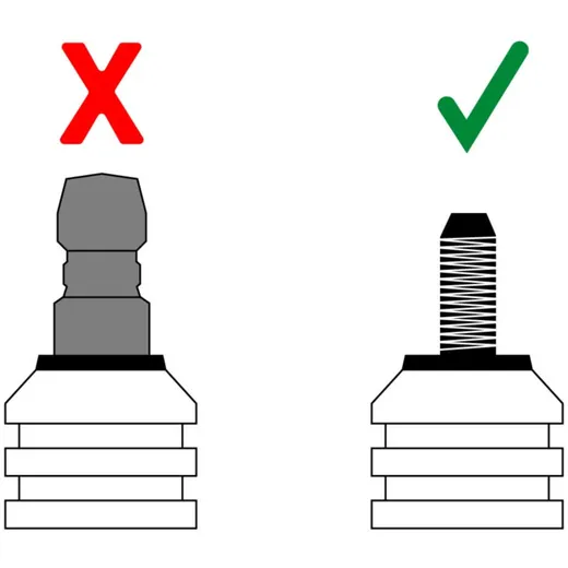 Zündkerzenstecker 90° kurz, schwarz VC21074_1