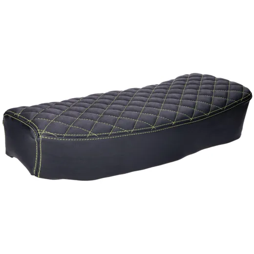 seat kit Schmitt diamond quilted, black / yellow for Simson _1