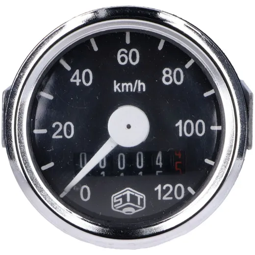 Tachometer Schmitt 120km/h rund 48mm für Simson, MZ GS, Hercules Mofa STT43895 Tachometer Schmitt 120km/h rund 48mm für Simson, MZ GS, Hercules Mofa STT43895