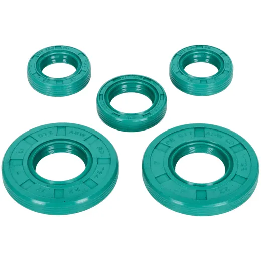 Shaft seal set Schmitt Evolution FKM green with swirl direction for Simson S50, KR51/1 Schwalbe, SR4-1 Spatz , SR4-2 Star , SR4- Shaft seal set Schmitt Evolution FKM green with swirl direction for Simson S50, KR51/1 Schwalbe, SR4-1 Spatz , SR4-2 Star , SR4-