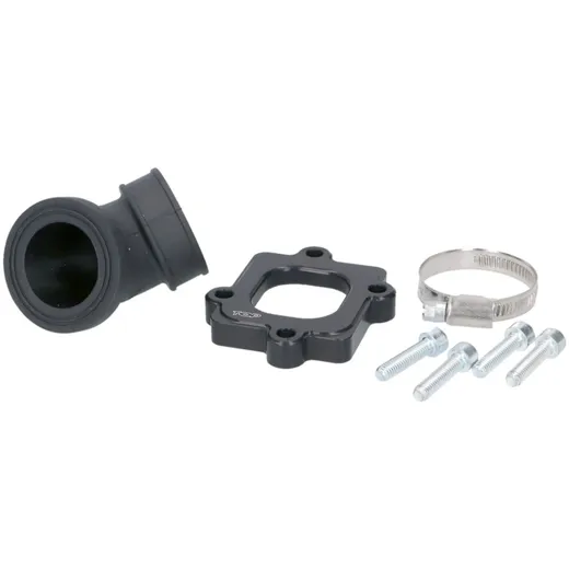 Flansch Ansaugstutzen Top Performances TPR 360° 30/35mm für Minarelli liegend mit 26-30mm PWK, Dellorto Vergaser TP-9931700