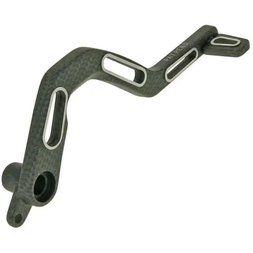 brake pedal aluminum carbon optic for Derbi Senda DRD, SM, X VC18429 brake pedal aluminum carbon optic for Derbi Senda DRD, SM, X VC18429