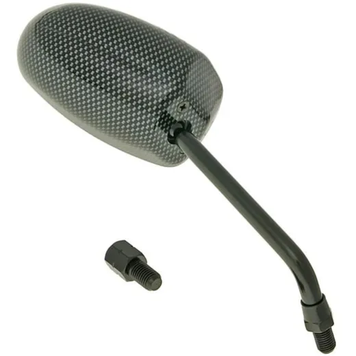 mirror F1 Round Style right side M10 carbon look VC18633
