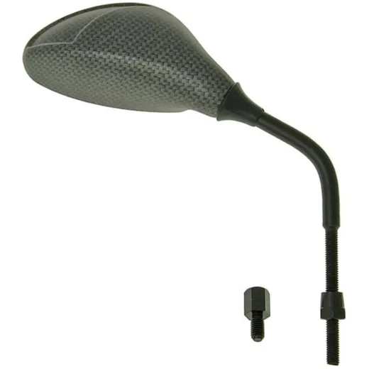 mirror flash carbon look right, M8 long thread VC18640