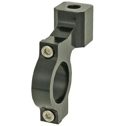 mirror mounting clamp aluminum M8 right-hand thread for 22mm handlebars - black VC18773