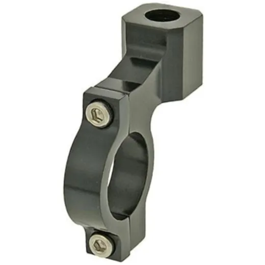 mirror mounting clamp aluminum M10 right-hand thread for 22mm handlebars - black VC18774