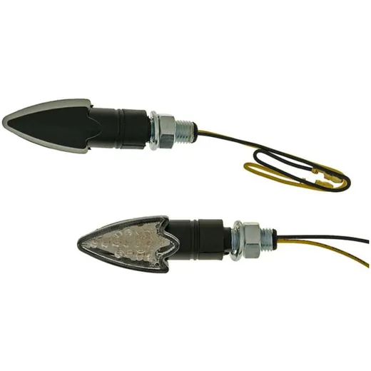 indicator light set M10 thread LED black Arrow clear glass VC20073 indicator light set M10 thread LED black Arrow clear glass VC20073