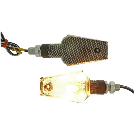 Blinker Set M10 Carbon-Look Beamer klar, kurz VC20092_1