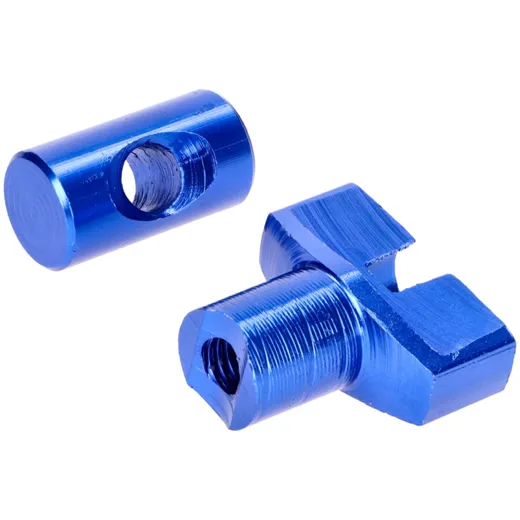 Bremszug Einsteller Set M6 Aluminium blau - universal VC2068_1