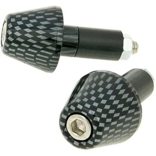 handlebar vibration dampers / bar ends short 13.5mm - carbon look VC21113 handlebar vibration dampers / bar ends short 13.5mm - carbon look VC21113