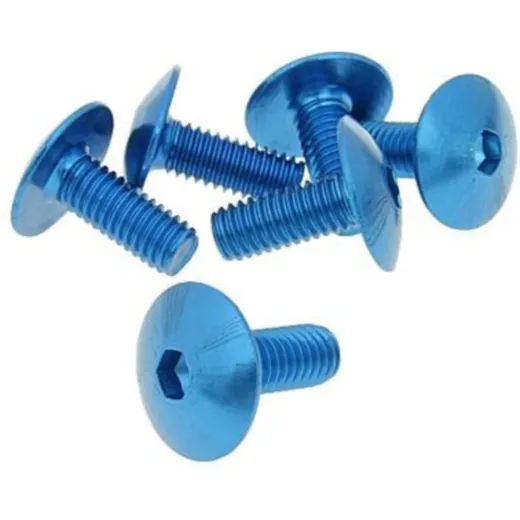 Bolzen Schraubensatz 6 Stück Verkleidung blau - M6x15 VC21237 Bolzen Schraubensatz 6 Stück Verkleidung blau - M6x15 VC21237