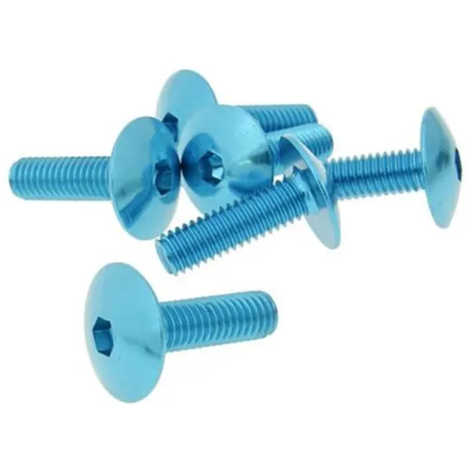 Bolzen Schraubensatz 6 Stück Verkleidung blau - M6x20 VC21241 Bolzen Schraubensatz 6 Stück Verkleidung blau - M6x20 VC21241