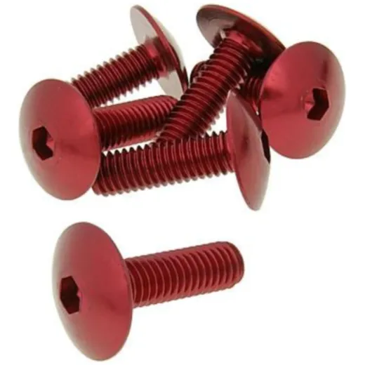 Bolzen Schraubensatz 6 Stück Verkleidung rot - M6x20 VC21242
