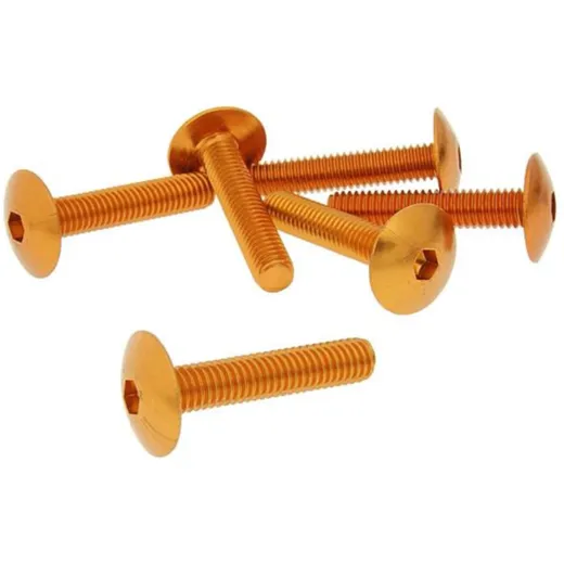 Bolzen Schraubensatz 6 Stück Verkleidung orange - M6x30 VC21248 Bolzen Schraubensatz 6 Stück Verkleidung orange - M6x30 VC21248