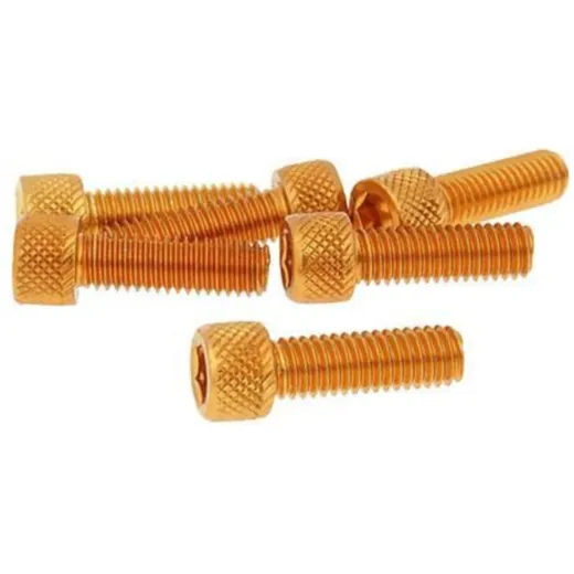 Bolzen Schraubensatz 6 Stück Innensechskant Alu orange - M6x20 VC21284