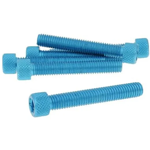 hexagon socket screw set - anodized aluminum blue - 6 pcs - M8x50 - styling VC21297