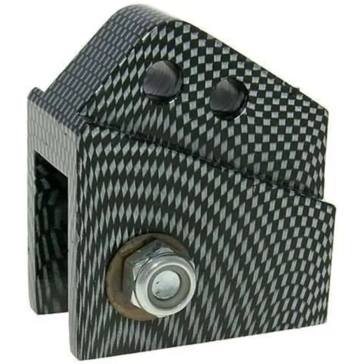 shock extender CNC 2-hole adjustable mounting - carbon look for Peugeot vertical VC21307