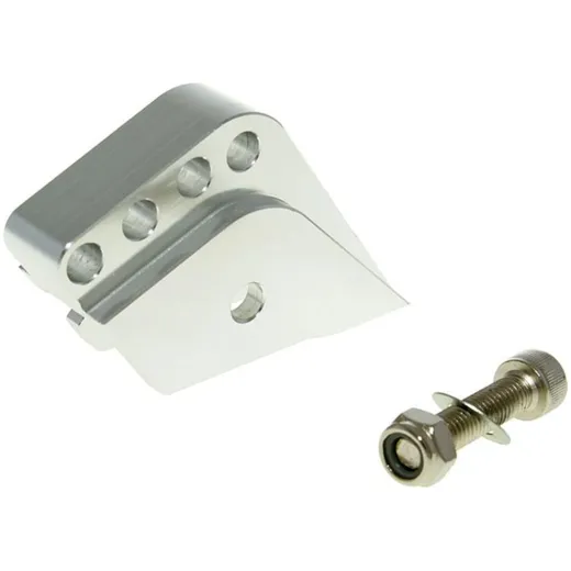 shock extender CNC 4-hole adjustable mounting - platinum look for Peugeot vertical VC21325