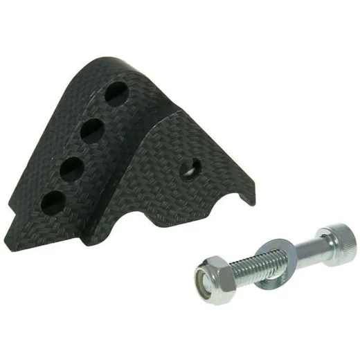 shock extender CNC 4-hole adjustable mounting - carbon look for Minarelli horizontal VC21331 shock extender CNC 4-hole adjustable mounting - carbon look for Minarelli horizontal VC21331