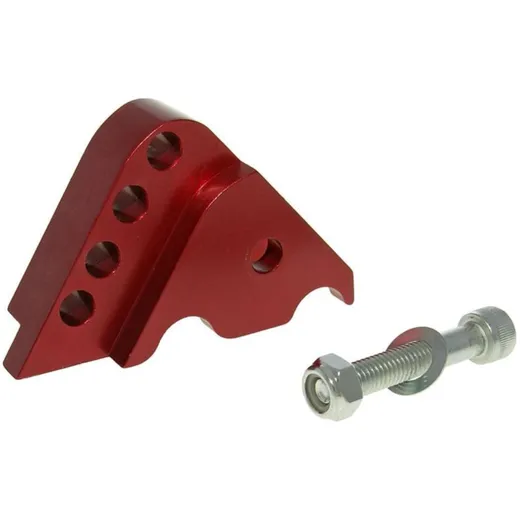 shock extender CNC 4-hole adjustable mounting - red for Minarelli horizontal VC21334 shock extender CNC 4-hole adjustable mounting - red for Minarelli horizontal VC21334