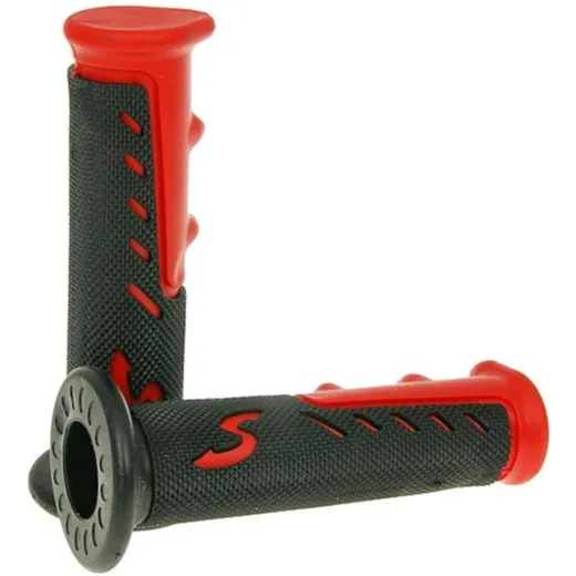 handlebar rubber grip set sport red VC21588 handlebar rubber grip set sport red VC21588