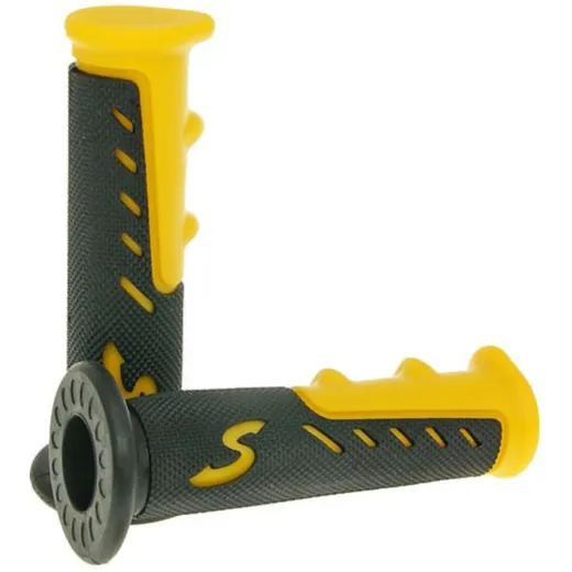 handlebar rubber grip set sport yellow VC21589 handlebar rubber grip set sport yellow VC21589