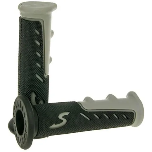handlebar rubber grip set sport gray VC21590