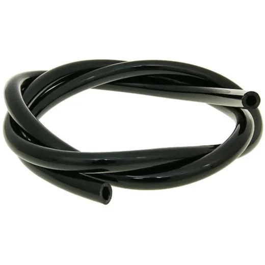 fuel hose black chloroprene rubber 1m - 5mm inner, 9mm outer diameter VC23313